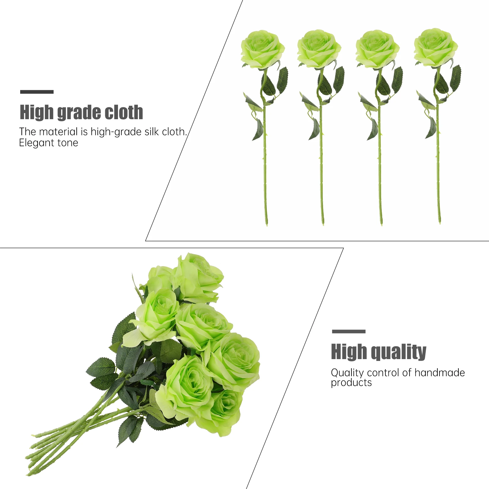 

Artificial Rose Fake for Wedding Romantic Silk Flower Lifelike Plant Ornament Decor Party Supply Home Arrangement Decorations
