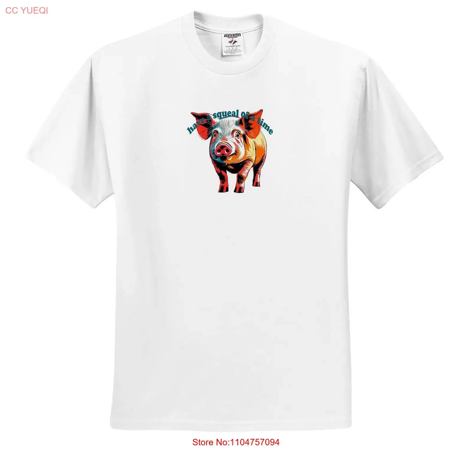 3dRose Have A Squeal Of Time Национальная футболка с изображением свиньи, винтажный стираный топ для повседневной носки, стильная, удобная, с графикой, унисекс