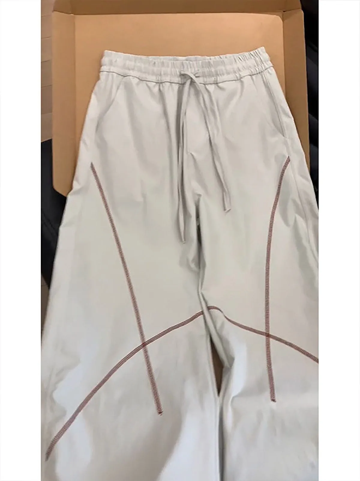 Cleanfit Casual Pants Mens Lightweight Waterproof Stitching Outdoor Sports Soldier Style Drawstring Trousers Summer Fashion