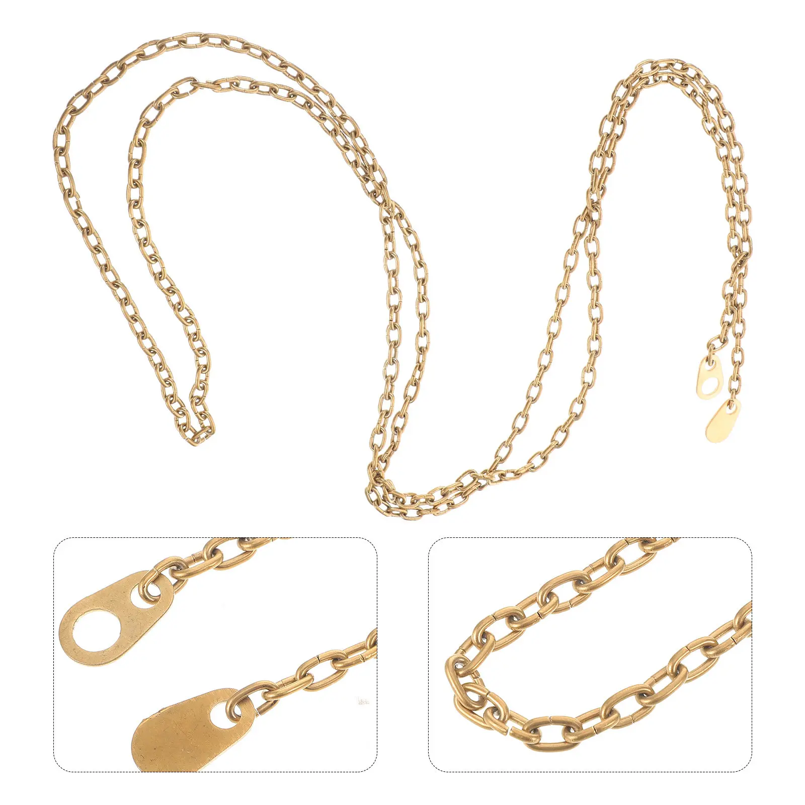 Floor Clock Chain Steel Replacement Part for Large Pendulum Clocks Heavy Duty Clock Parts Repair Kit Timeless Elegant Design