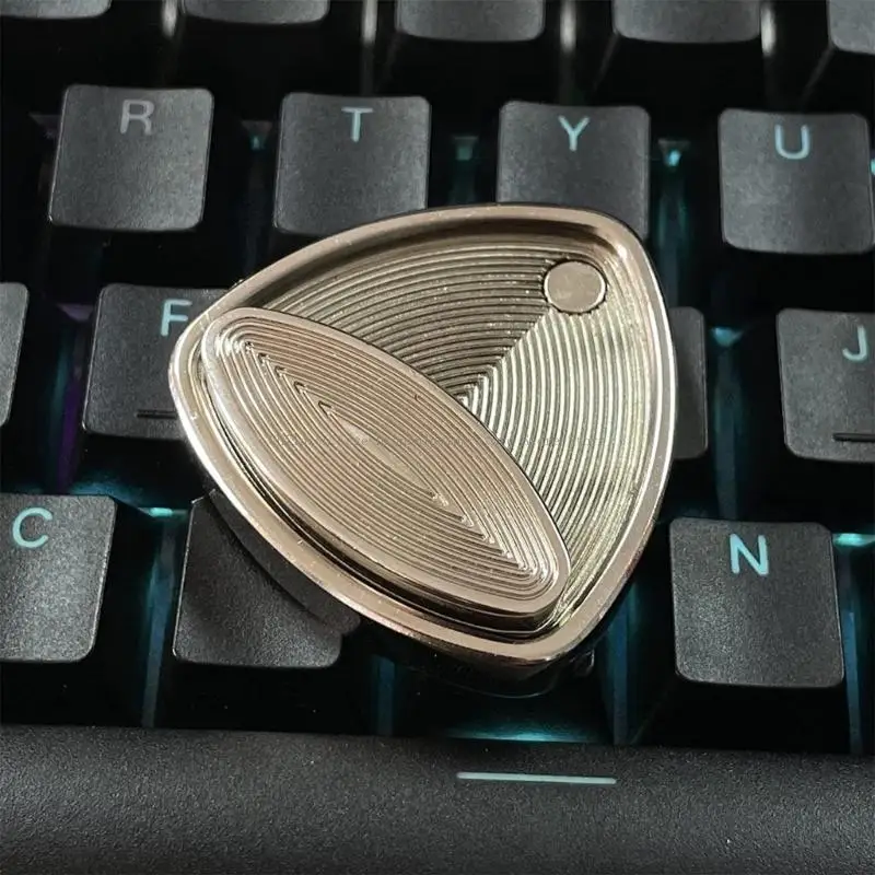 Silver Metal Slider for Anxiety and Adult Slider Sensory Toy Unique Triangle Toy