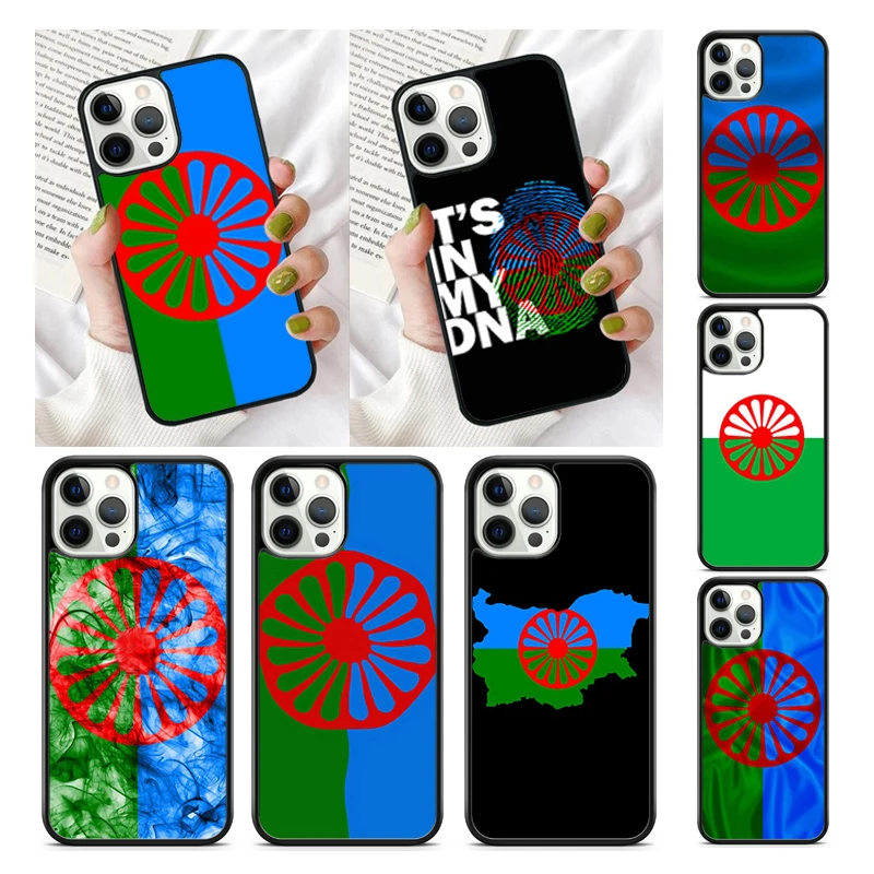 Gypsy Romani Roma Flag Phone Case for iPhone 16 15 SE2020 6 7 8 Plus for Apple 13 11 12 14 Mini Pro Max Cover coque fundas