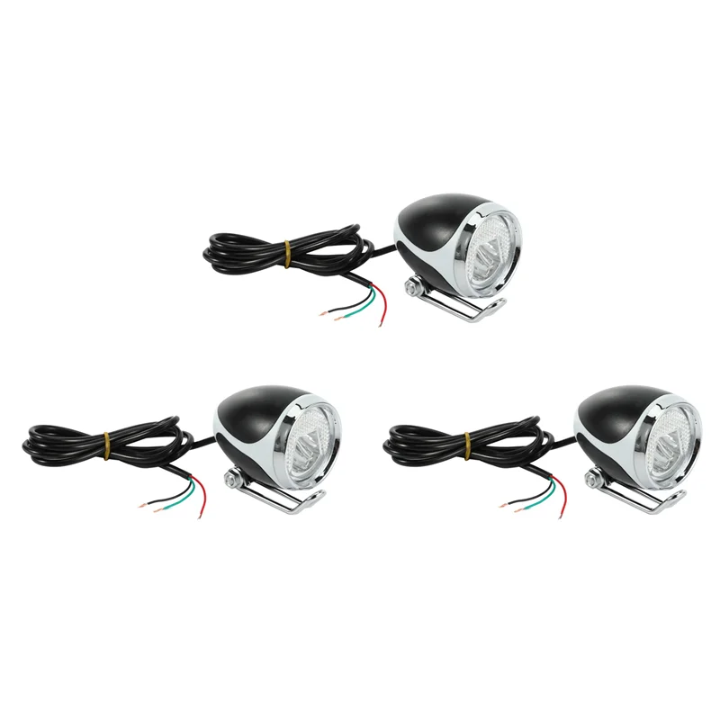 

A99I-3X Ebike Light 24V36V48V LED Front Light With Horn Electric Bike Headlight For Scooter Moped MTB Tricycle