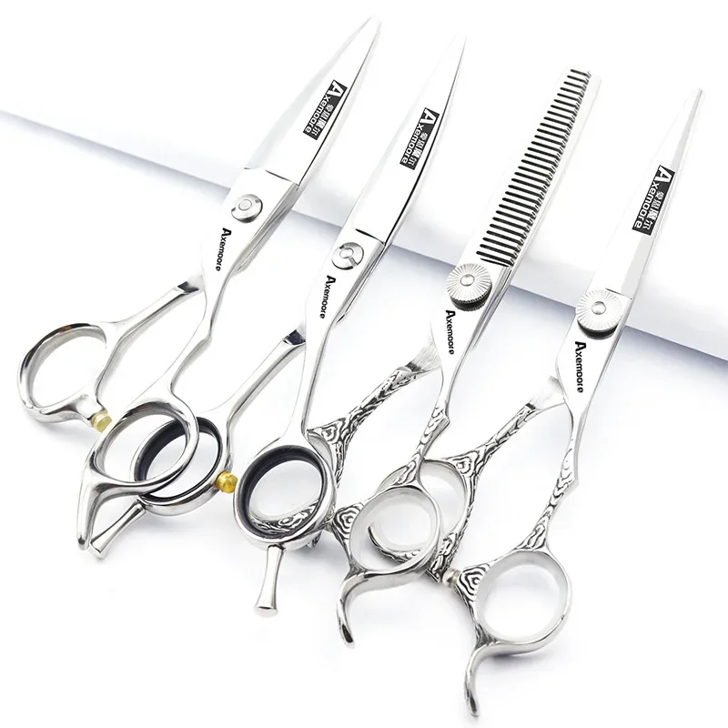 Barber Scissors A Set of 6-inch Thinning Teeth Scissors Set Professional Stylist Barber Scissors Tool Personalized Handle