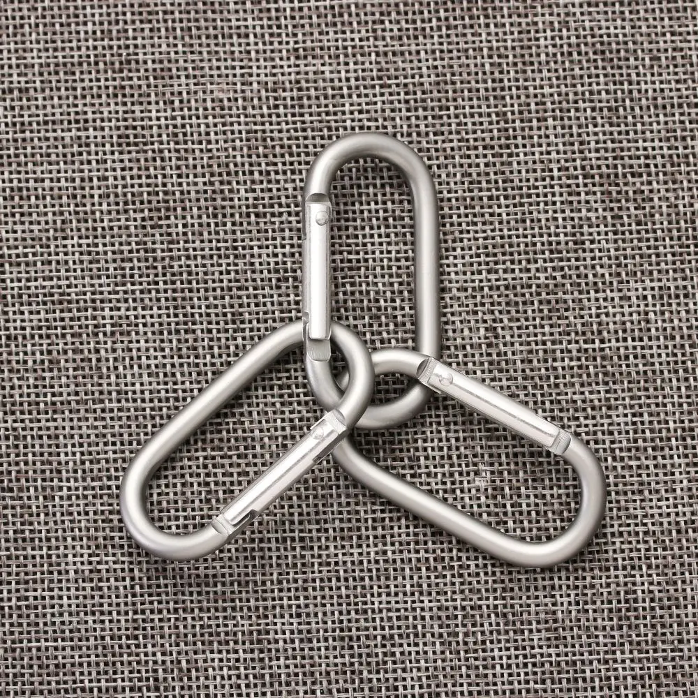 2/5/10pcs High Quality Alloy Aluminum Rings Camping Hiking Buckle Keychain Climing Carabiner Camp Mountaineering Hook Travel Kit