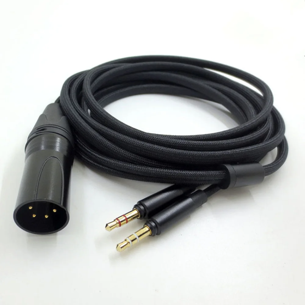 Dual 3.5MM Plug / 4-Core XLR Canon Head Headphone Cable/ 6.35mm Adapter for Paya T1(2nd/3rd) /T5 For Amilo Canon Balance Headset