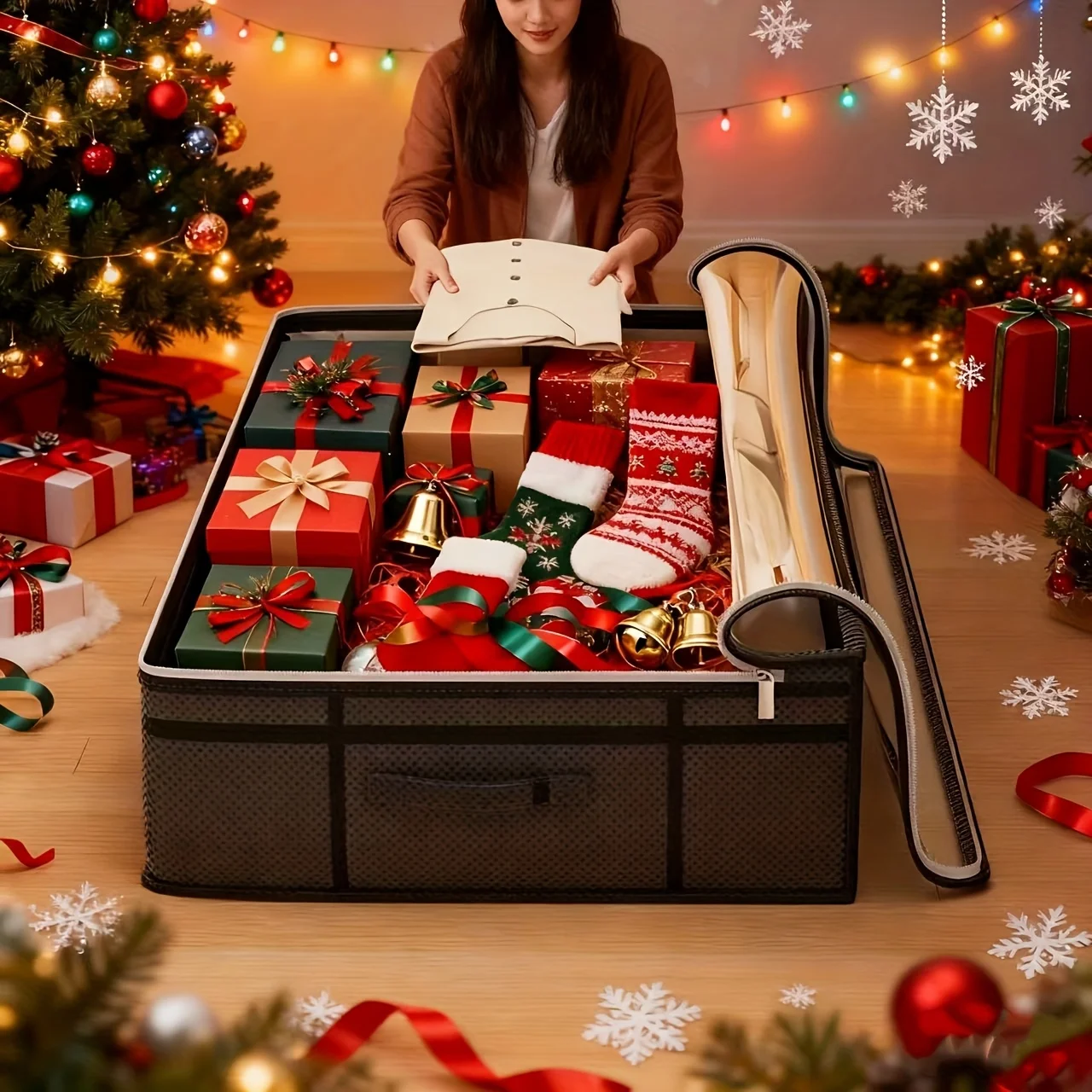 1 extra-large under-bed storage bag, suitable for Halloween,