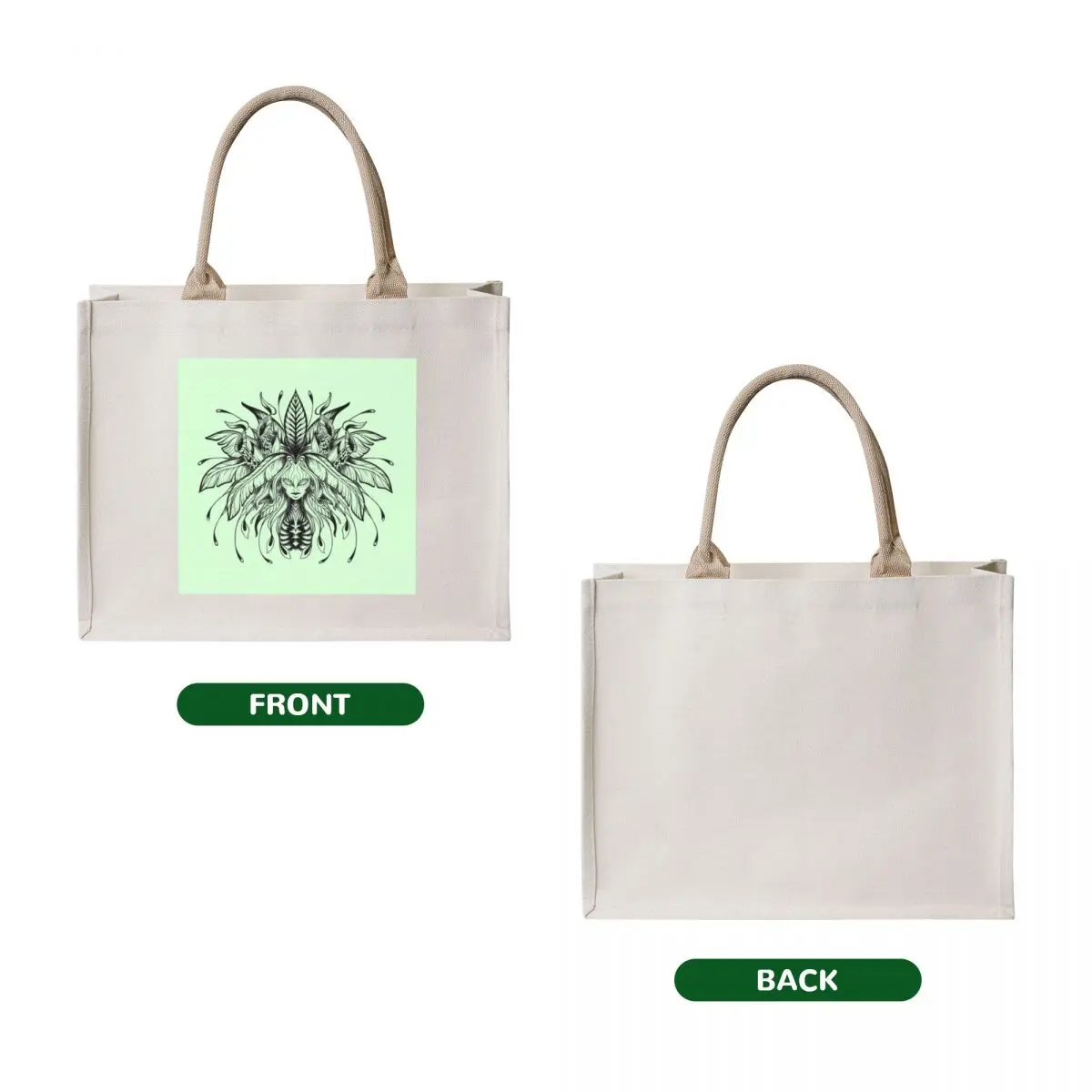 Jungle Spirit Tote Bag shopper bag women canvas shopping cart bags Canvas stote bag