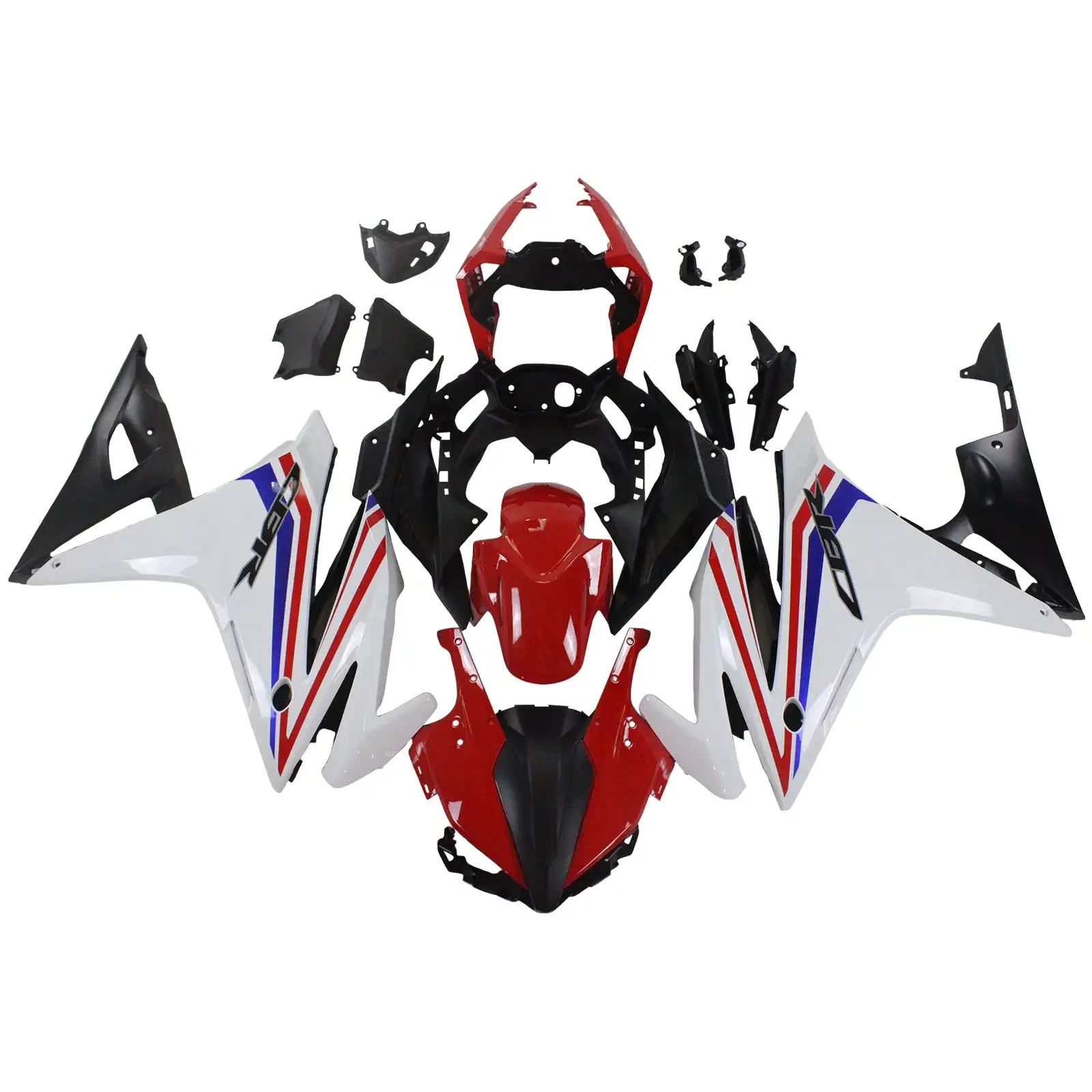 

STLF Fairings for CBR500R 2016 2017 2018 White Black Bodywork Panels Abs Plastic Motorcycle Fairing Kit
