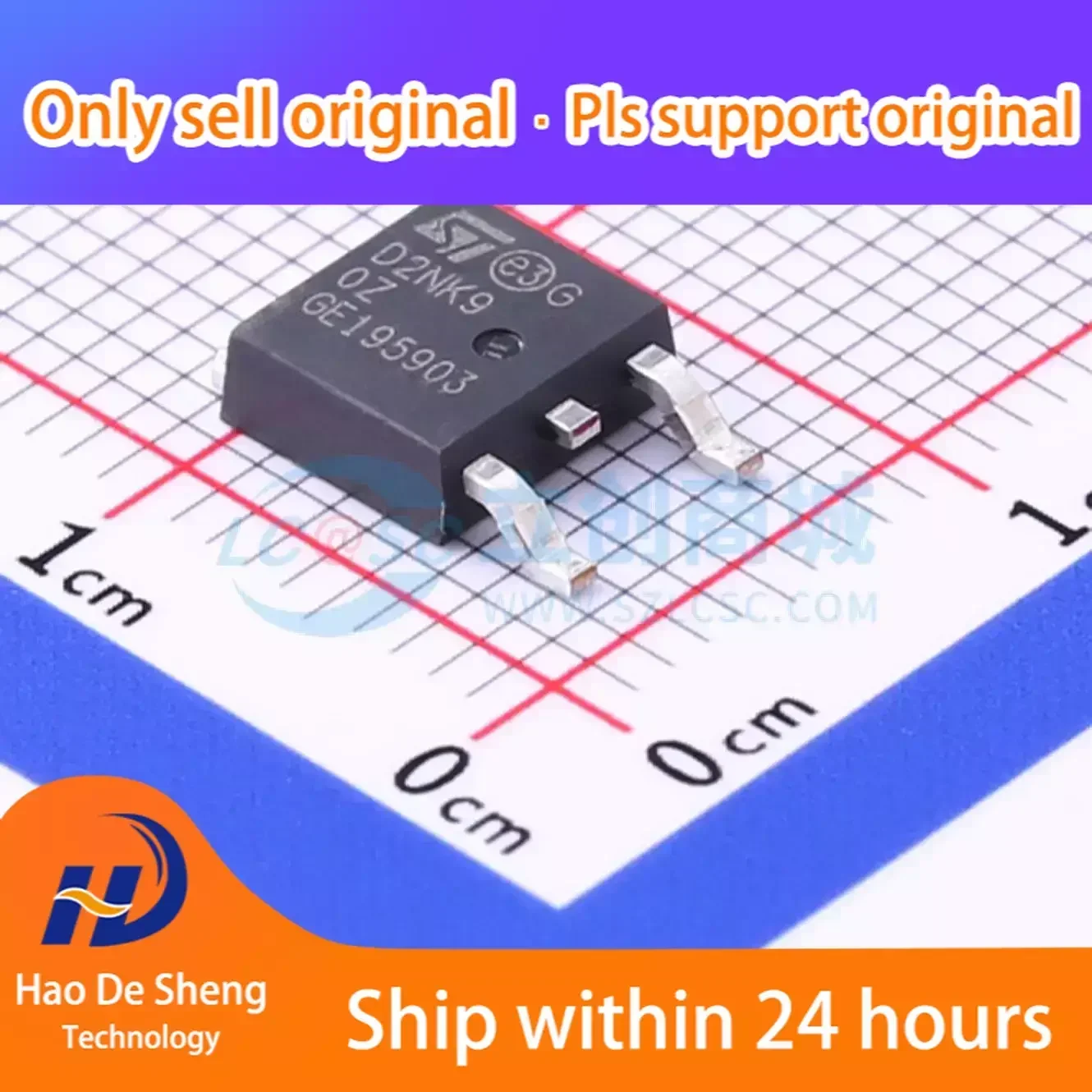 10PCS/LOT  STD2NK90ZT4 STD2NK90Z  D2NK9 TO-252 New Original In Stock