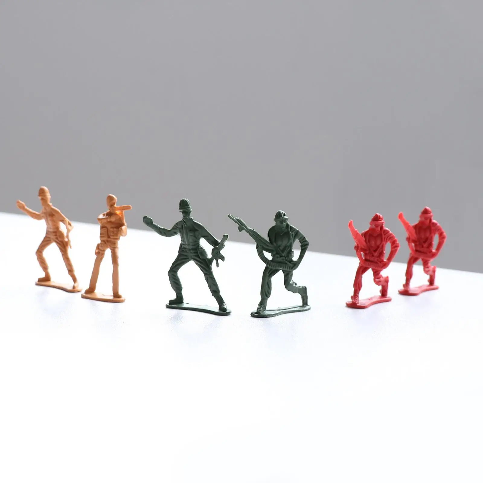 100 stuks 5 cm soldaten mannen actiefiguren basisset en scènemodel spelletjes speelgoed