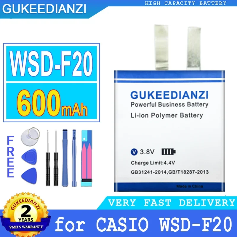 Imagem -03 - Substituição Baterias do Telefone Móvel Baterias de Alta Capacidade Adequado para Casio Wsd-f10 Wsd-f20 Bateria Smartphon 600mah