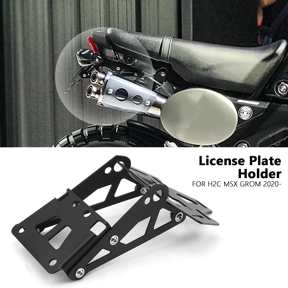 

For Honda H2C MSX GROM 2020 2021 2022 New Motorcycle Rear License Plate Holder Bracket Tail Tidy Fender Eliminator H2C Msx Grom