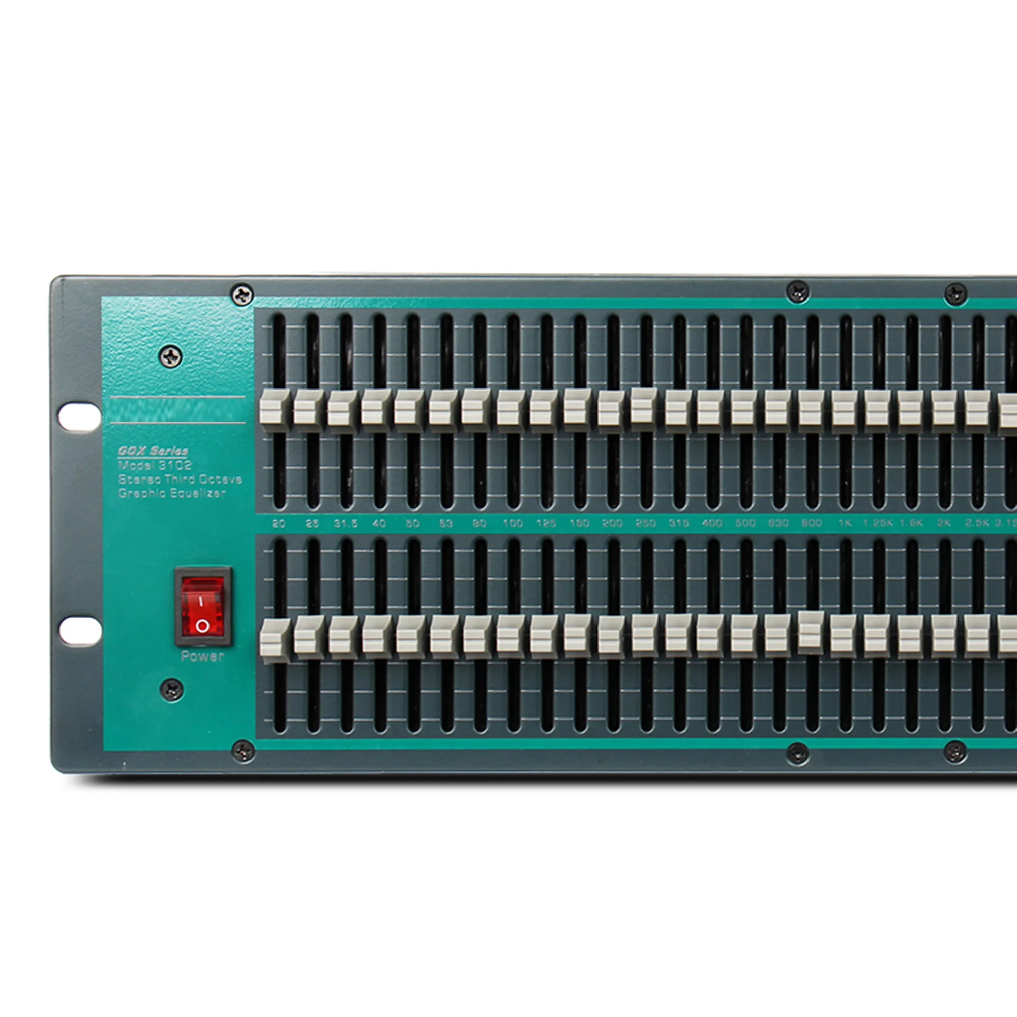 Paulkitson GQX3102 Audio Equalizer 2 Channe Dual 31 Band Stereo Equaliser EQ Profesional Equalizador Recording Studio Equipment
