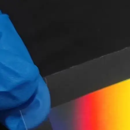 50x45mm PET Holographic Transmission Diffraction Grating Sheet For Optical Spectroscopy Teaching Demonstration And Science Exper