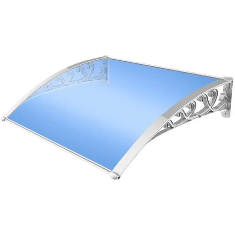 Aluminum alloy simple canopy eaves household balcony windows courtyard gate outdoor rainproof transparent rain