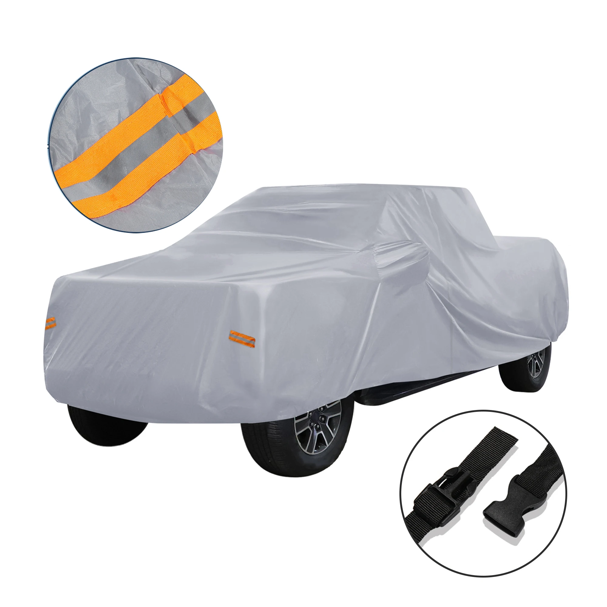 

Motoforti Pickup Truck Cover for Ford F150 Crew Cab Pickup 4 Door 6.5 Feet Bed 2004-2021 Sun Rain Dust Wind Protection