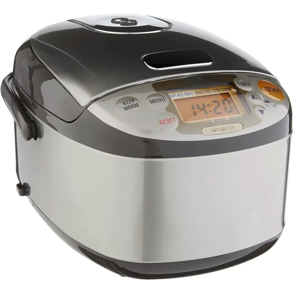 Induction Heating System Rice Cooker and Warmer, 0.54 L, Stainless Dark Brown