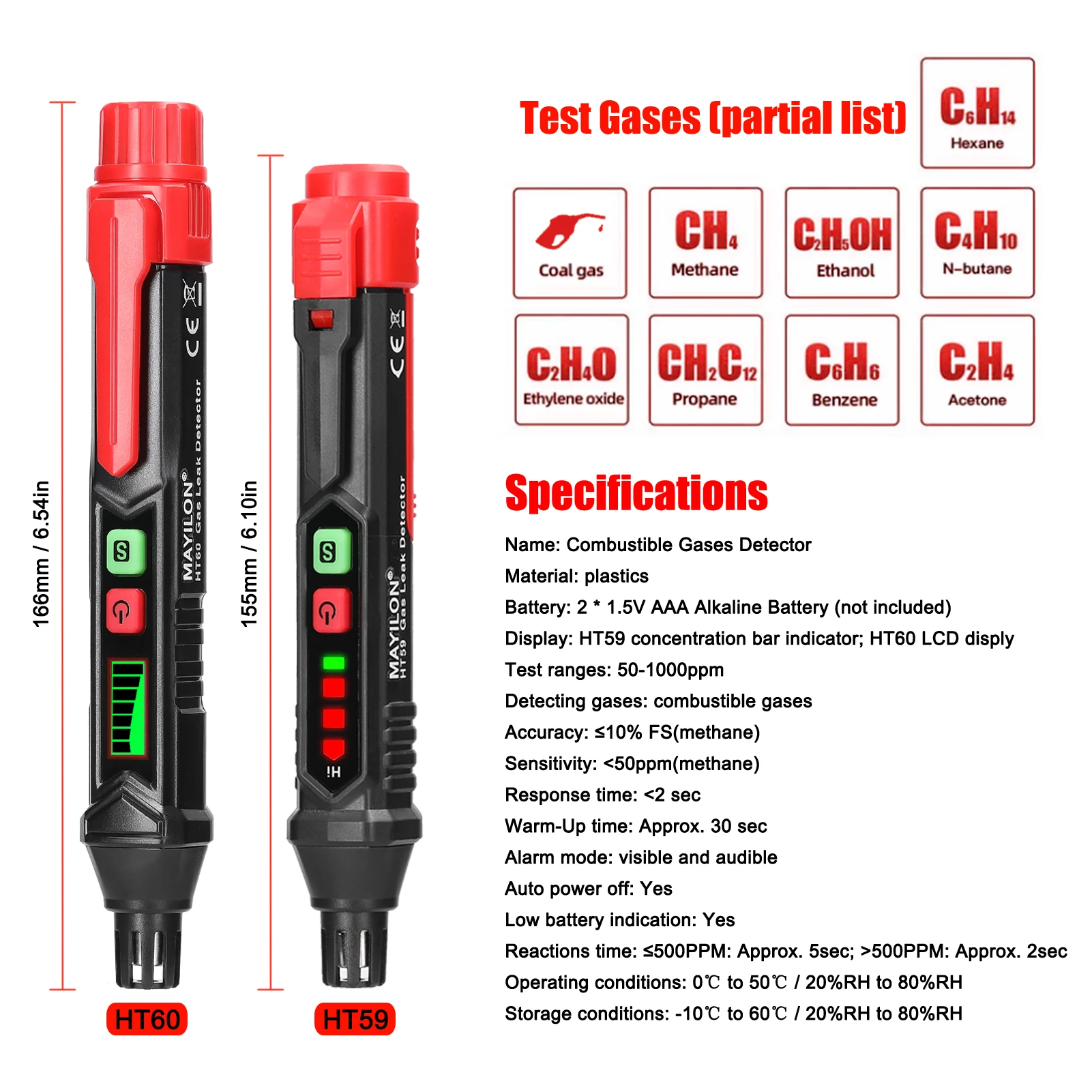 Combustible Gases Detector Gases Leak Detector Natural Gases Leakage Tester Portable PPM Meter Combustible Gases Analyzer Pen