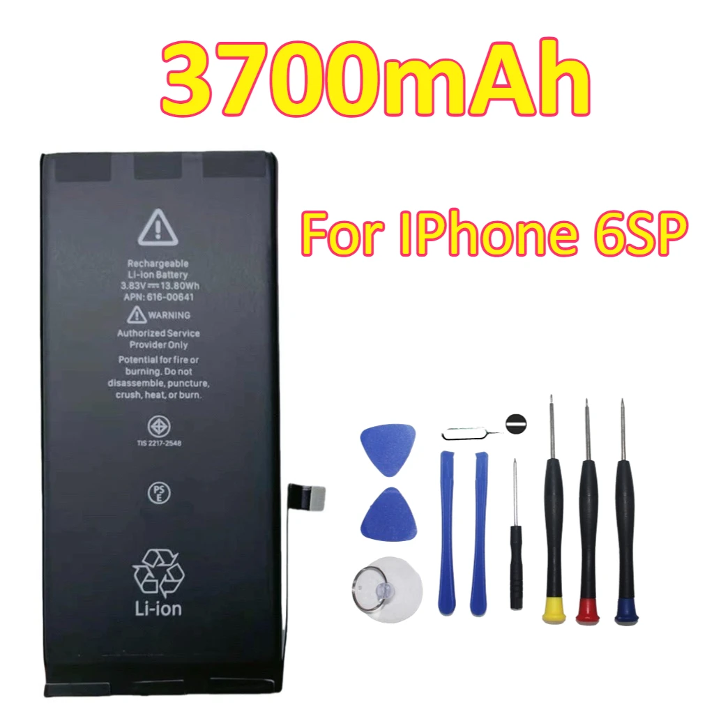 بطارية هاتف محمول جديدة 2340 مللي أمبير في الساعة 3700 مللي أمبير في الساعة لهاتف آيفون 6/6S/6P/6SP + أدوات
