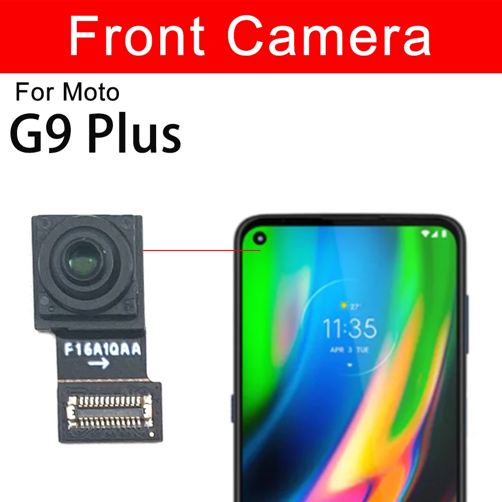 Rear Front Facing Main Camera For Motorola Moto G6 G7 G8 G9 Play G7 Plus G9 Power Small Back Camera Module Reaplacement Parts