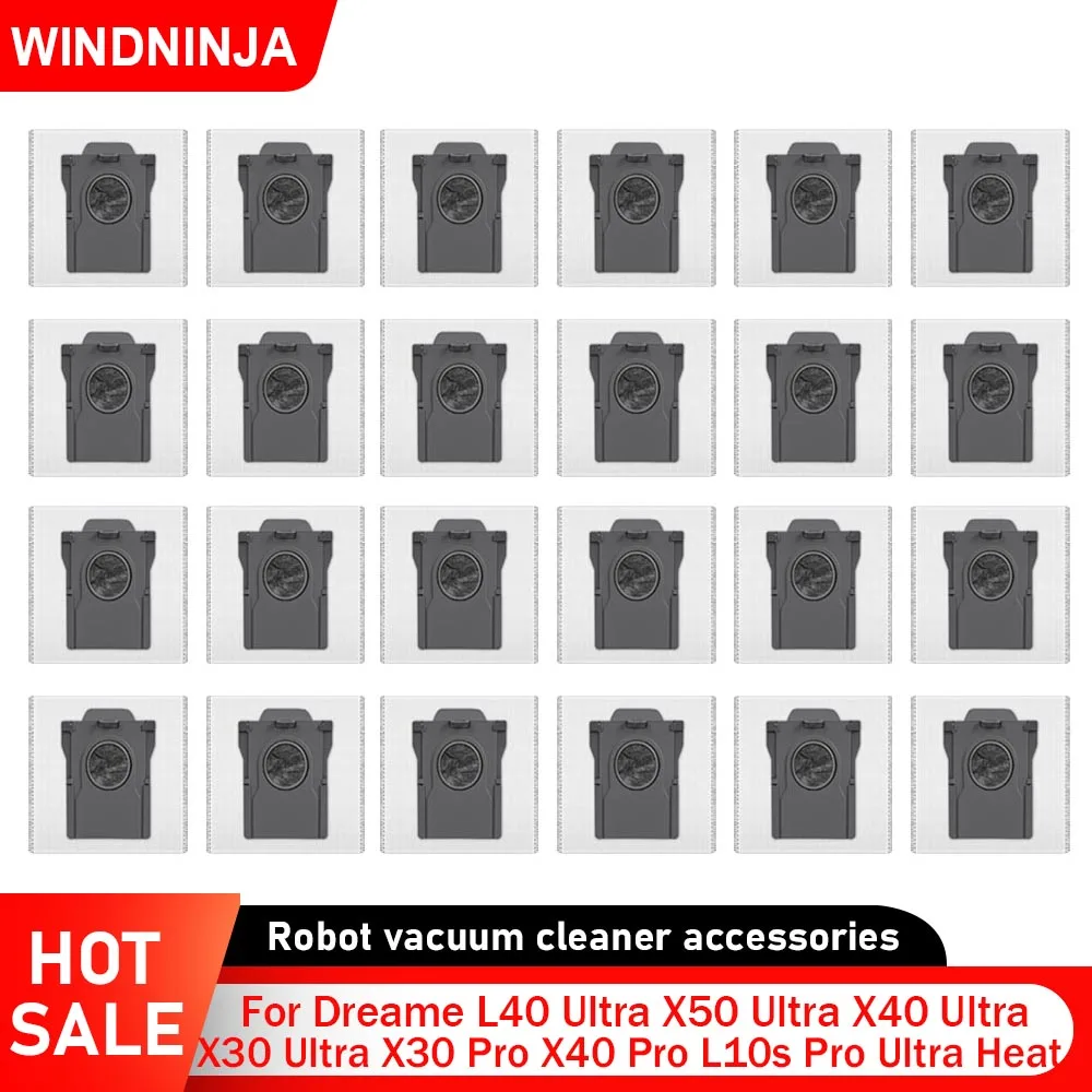 Staubbeutel für Dreame L40 Ultra X50 Ultra X40 Ultra X30 Ultra X30 Pro X40 Pro L10s Pro Ultra Heat Mova V50 Ultra Roboterstaubsauger