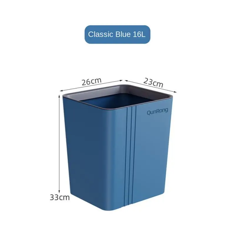 Trash Can Recycling Garbage Basket Kitchen Dumpster Home Office Storage Dustbin Sorting Zero Waste Bin Cube Rubbish Container