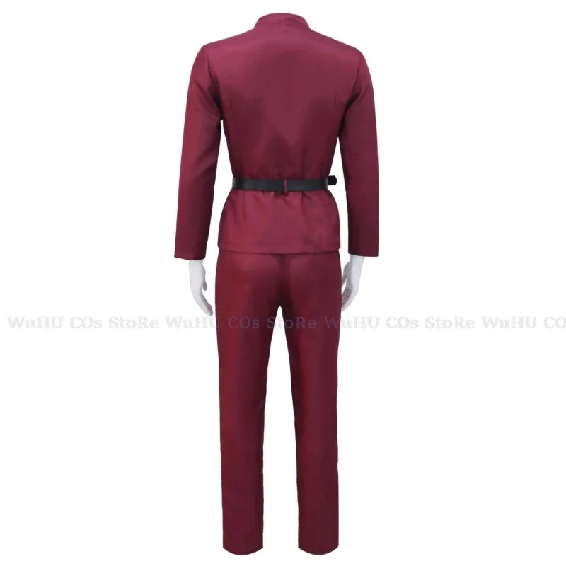 AAA 2025 Teruko Okura Kostüm, rote Perücke, Bungo, Staffel 4, Jagdhunde, Teamuniform, Strehhut, Handschuhe, Umhang, Gürtel, Damen, Cosplay