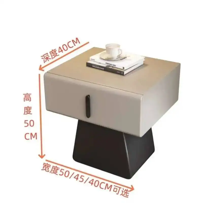 

Luxury Italian Modern Simple Trendy Nightstand Nordic Bedside Table Storage Drawers Muebles De Dormitorio Bedroom Furniture