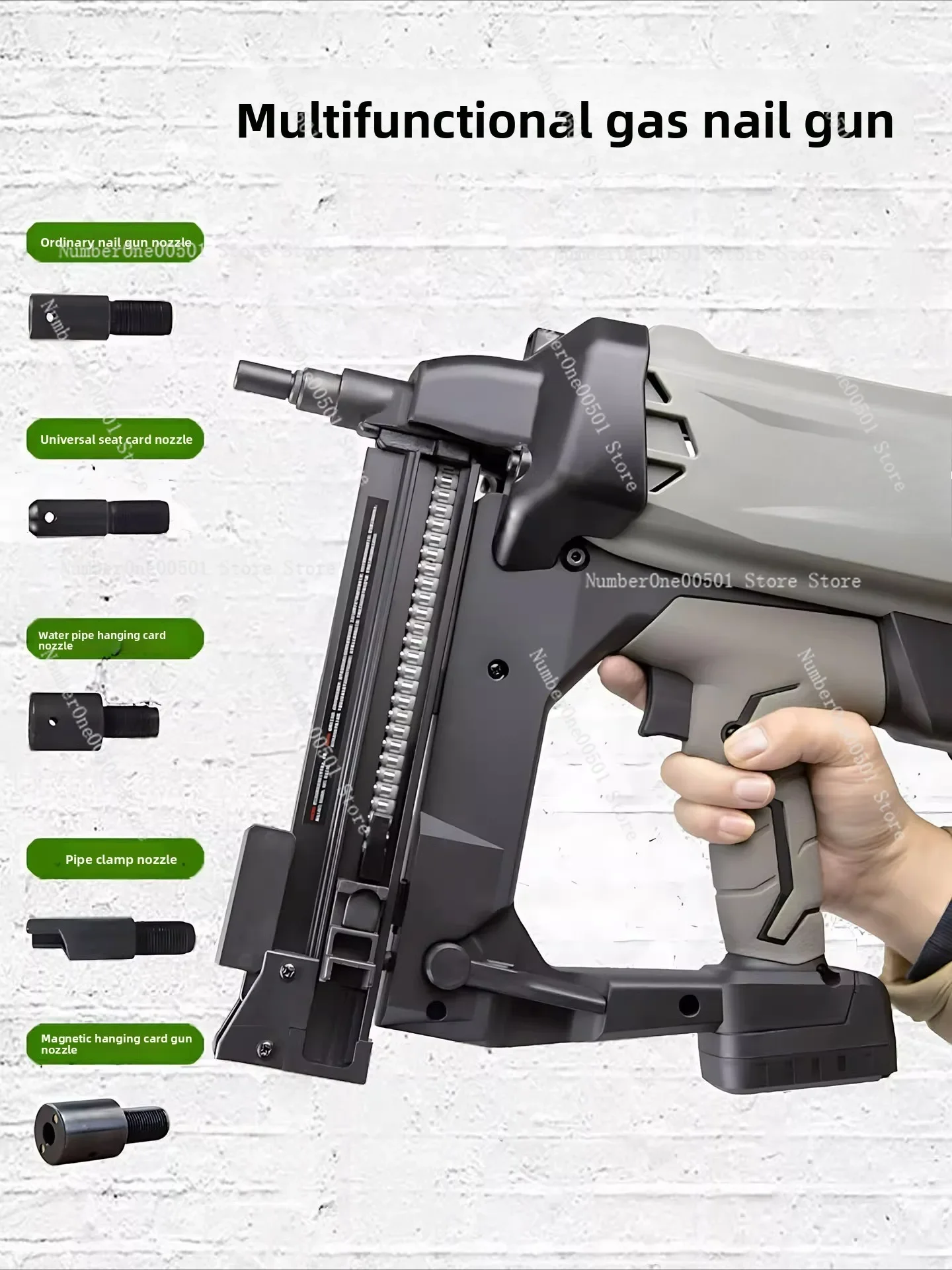 

Lithium Gas Nail Gun Multi Function Cordless Actuated Tool for Door Window Installation Conduit Clip Fixing Professional Tool