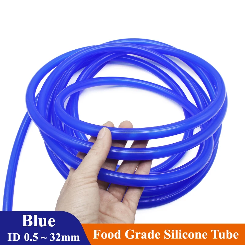 

1/3/5/10M Blue Food Grade Silicone Rubber Hose ID 0.5~32mm OD 1~38mm Flexible Garden Rubber Hose Aquarium Soft Tubing Pipe