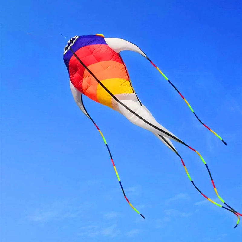 Zeemonster vliegeren buiten leuk speelgoed vis vliegers zachte vlieger 3d windsurf opblaasbare nieuwe kite parachute vlieger windvissen vlieger