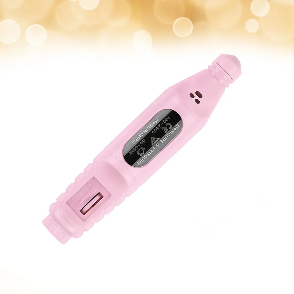Elektrische polijstmachine Draagbare manicure polijstmachine voor nail art tool voor nail art exfoliërende polish roze