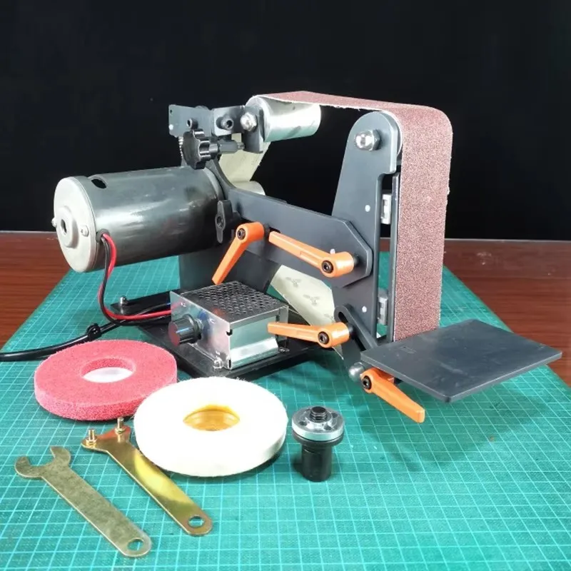 DIY Sanding Polishing Grinding Machine Cutter Edges Sharpener Belt Sander Desktop Knife Sharpener Belt Grinder 730x50MM 730x30MM