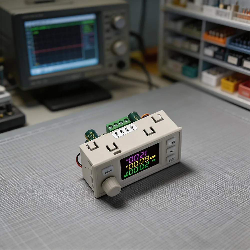 SK120X CNC DC Step-Up Step-Down Converter Color Screen Adjustable Voltage Current Regulator Power Supply Solar Charge Module