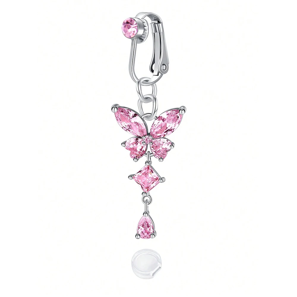 Fake Belly Button Ring Clip-On for Women