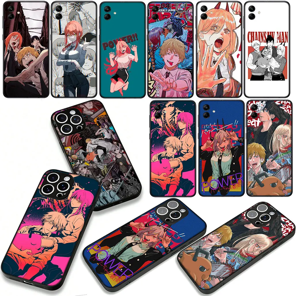 لسامسونج غالاكسي S25 S24 S22 S23 FE الترا زائد S7 M56 A05 A06 A15 A16 A26 A36 حالة تاتسوكي فوجيموتو بالمنشار رجل جير الكرتون #2