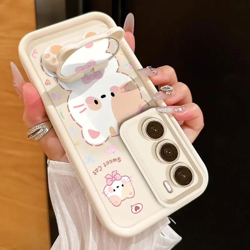 R Eno 12Pro Cute Cat Sky Eye Bracele Phone Case For Oppo Reno 12 15 12FS 12F 13…