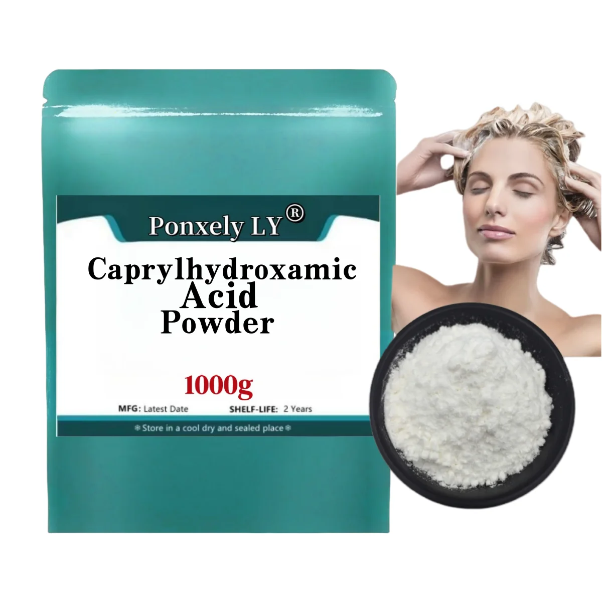 50-1000g Caprylhydroxamic Acid Powder Cosmetic Preservatives Cosmetic Material