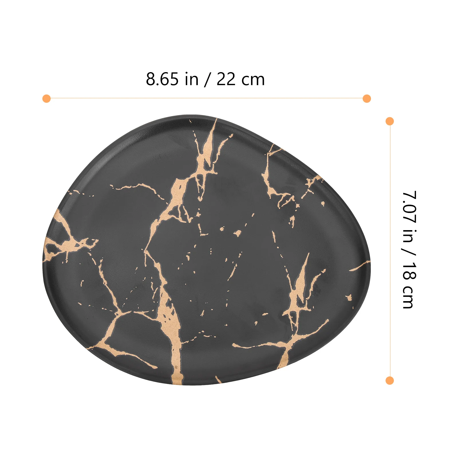 Ceramic Trinket Dish Jewelry Plate Storage Tray Vanity Organizer for Cosmetics Accessories Bedroom Living Room Decor