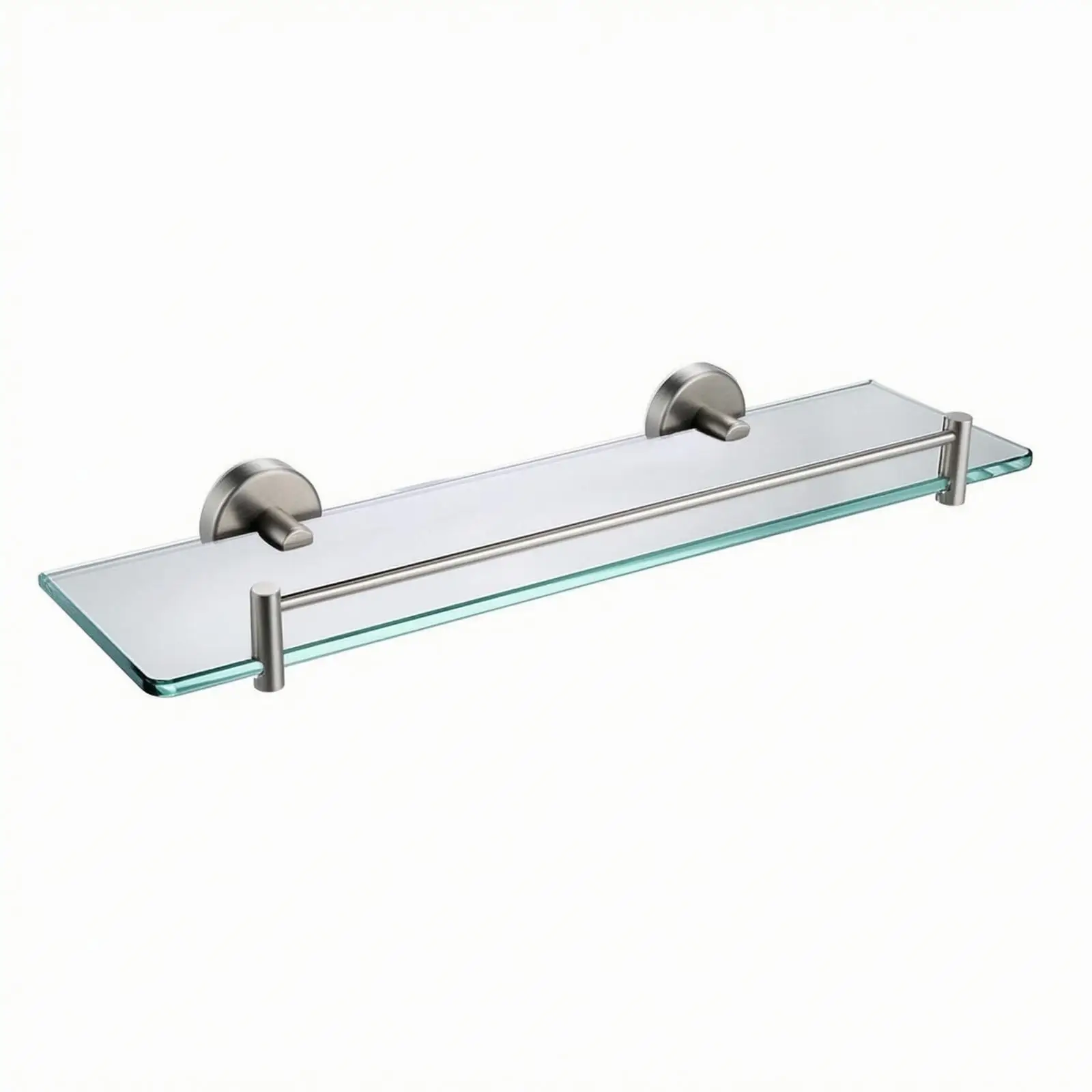 Rust Resistant Glass Bathroom Mirror Shelf for Small Spaces Toiletries and Cosmetic Jar Holder