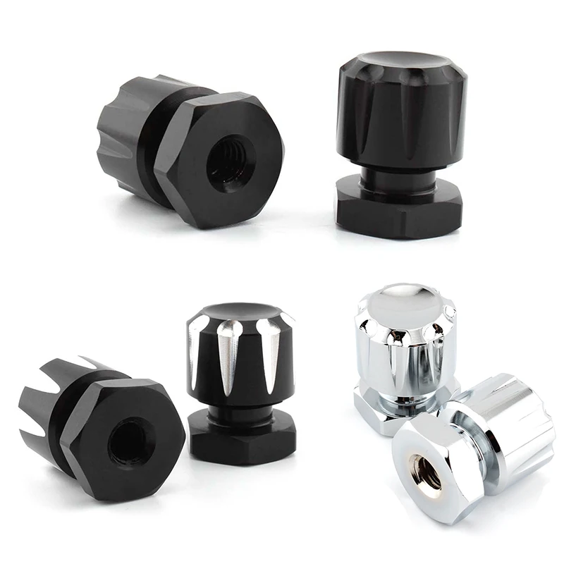 2PCS Motorcycle Rear Seat Screw Mounting Nuts Bolt Accessories Aluminum Alloy Fit For Harley Road King Fat Boy Electra Glide