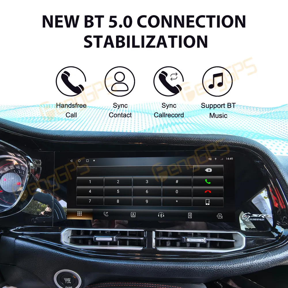 For Dodge Challenger 2010–2024 Android Car Radio Multimedia Video Wireless Carplay Autoradio Stereo GPS Navigation Head Unit