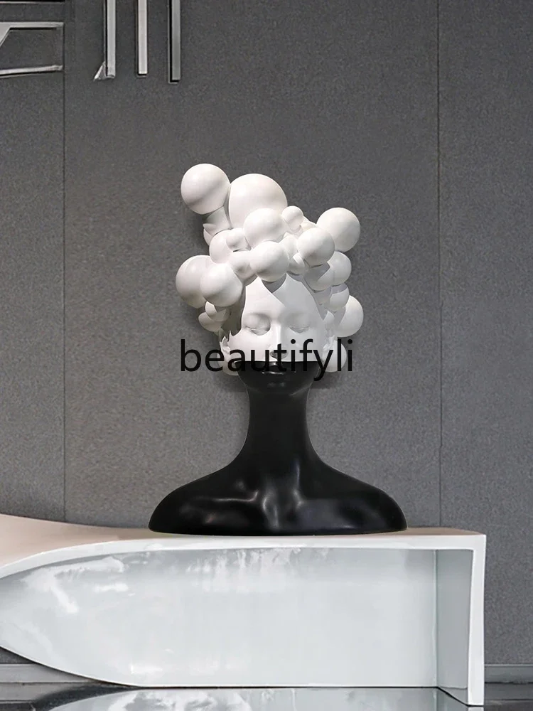 

Abstract figure sculpture art decoration high sense living room entrance ornament