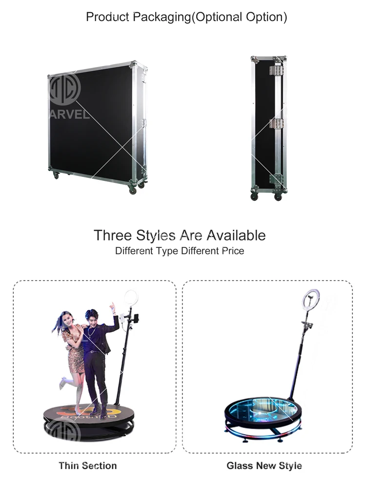 80cm Photobooth Props Slow Motion Portable 360 Photo Booth With Ring Light