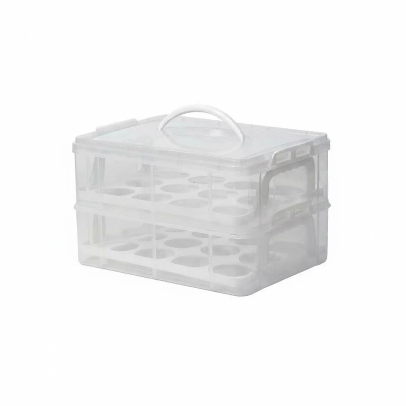 Dessert Storage Container Organizer Multi Function Portable Cake Carrier with Secure Latch for Outdoor Use