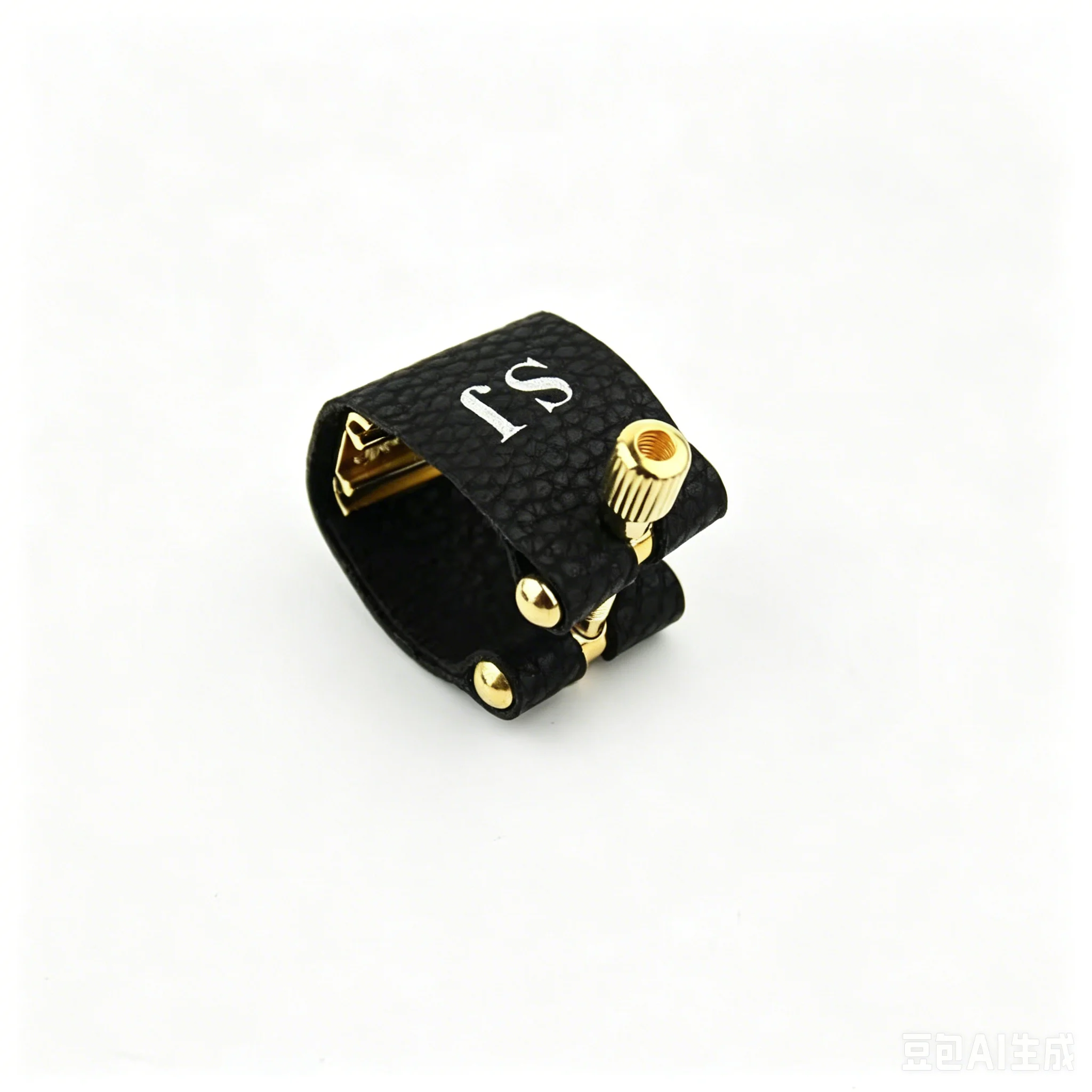 Leather Ligature Clip for Alto Tenor Soprano Sax Metal Mouthpiece Wind Instrument Replacement Accessories