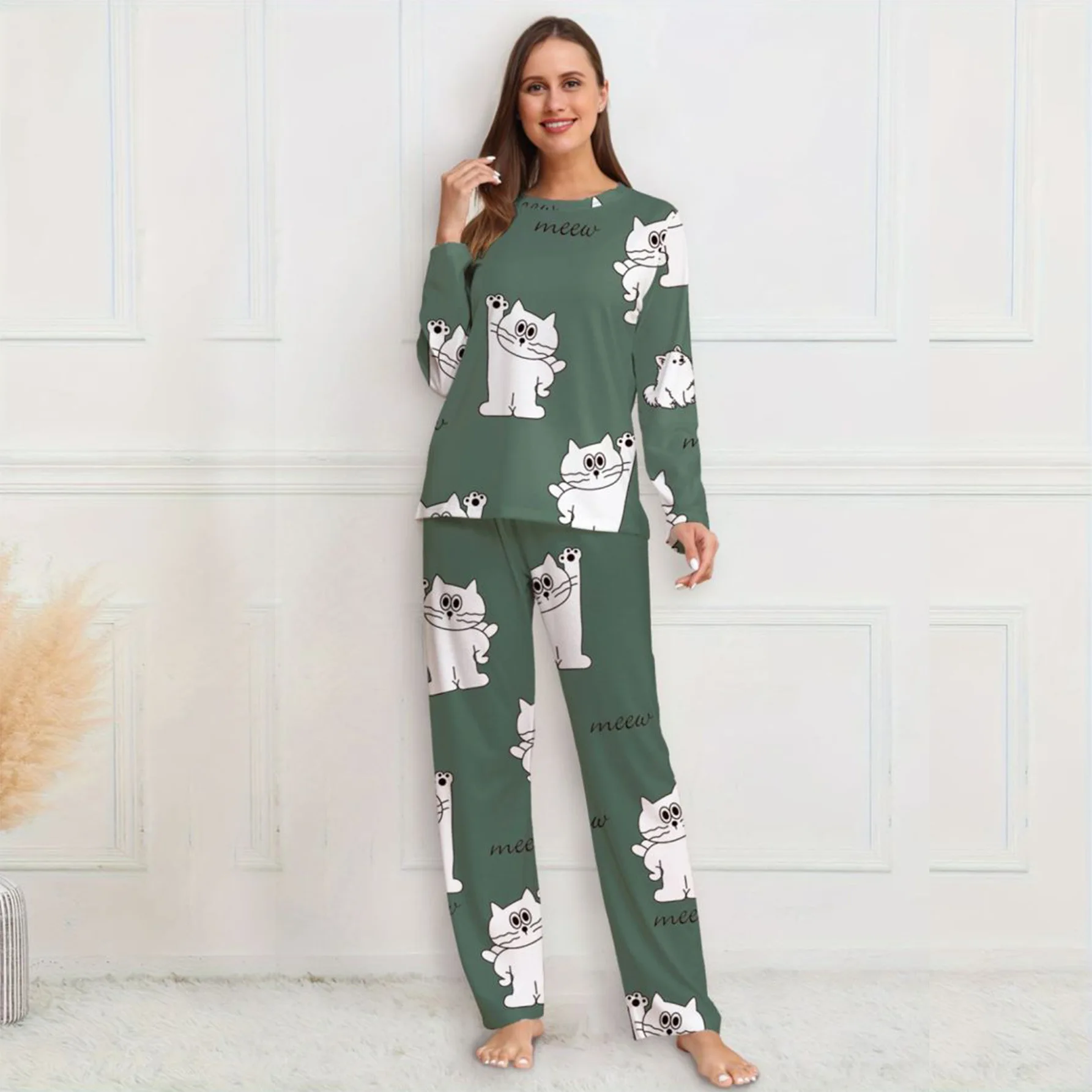 

Pajama Sets Women's Two-piece Set Loose and Comfortable Women's Sleepwear Girls Loungewear Sets