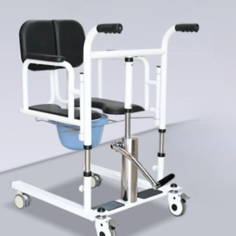 Assist Devices Senior Chairs Adjustable Heights Free Assembly Senior Chairs Stand Assist Rail Durable Wheelchair Home Use