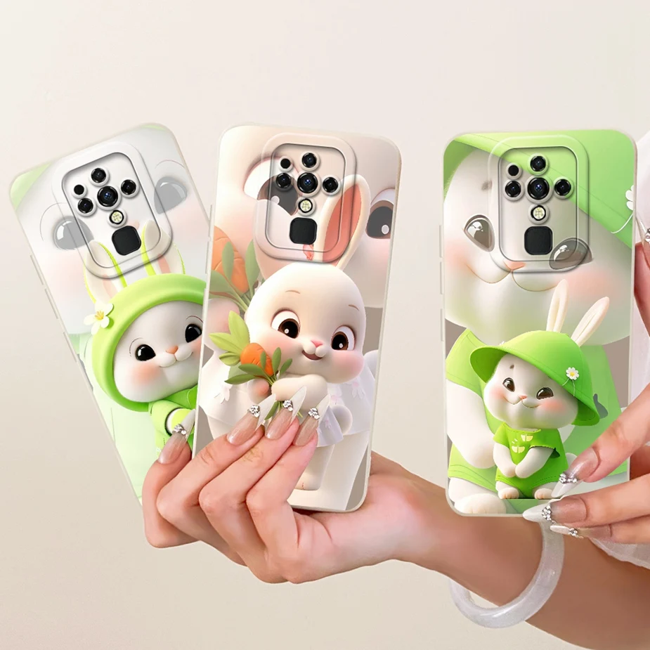 

Чехол для Tecno Camon 16 Premier CE9 CD6j, милый мультяшный чехол с кроликом, мягкий силиконовый чехол для Tecno Camon 16 Pro Camon16 CE7 Fundas